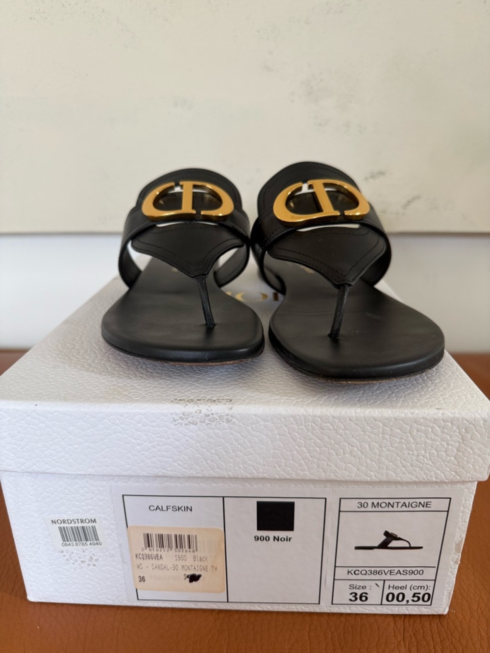 Dior Leather Sandals - Picture 2 of 3